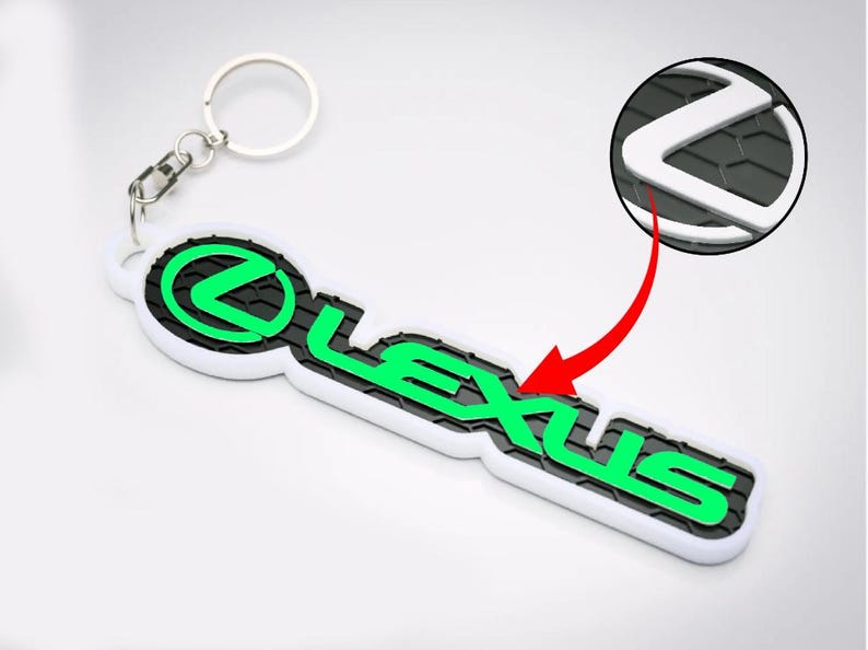 3D Printed Lexus Logo Keychain - Etsy
