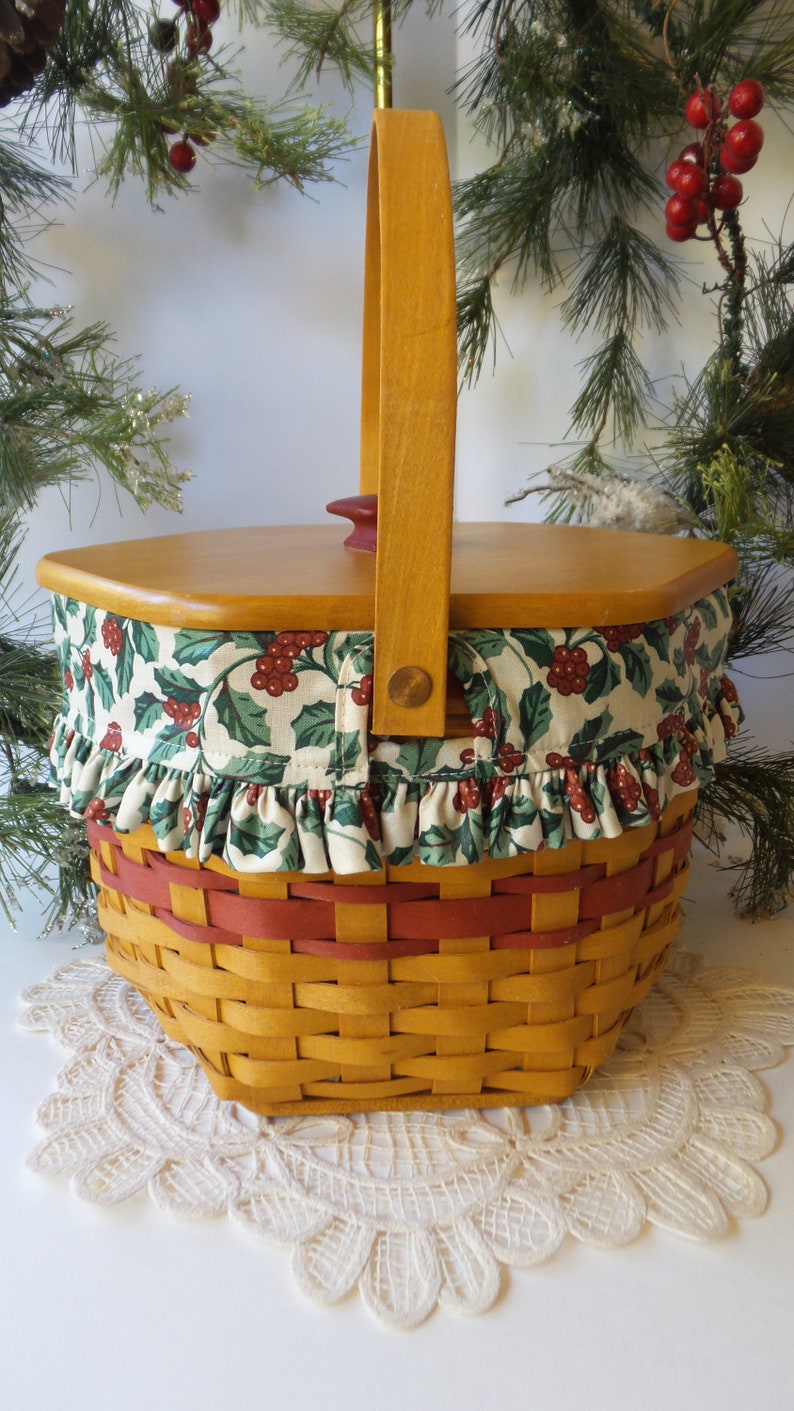 Longaberger Christmas Collection 1997 Edition Snowflake Basket Etsy