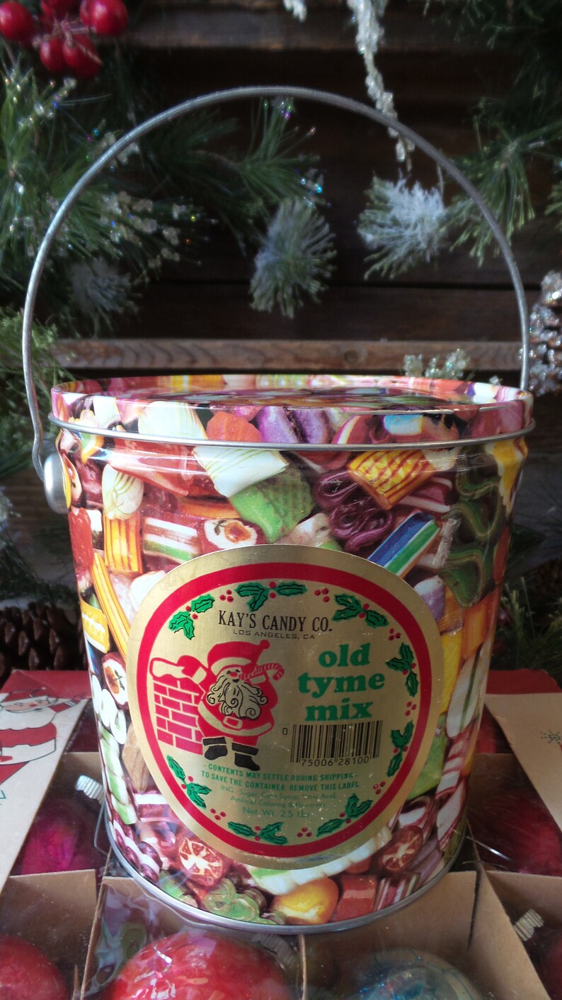 Vintage Christmas CANDY TIN Set of Four Vintage Christmas | Etsy