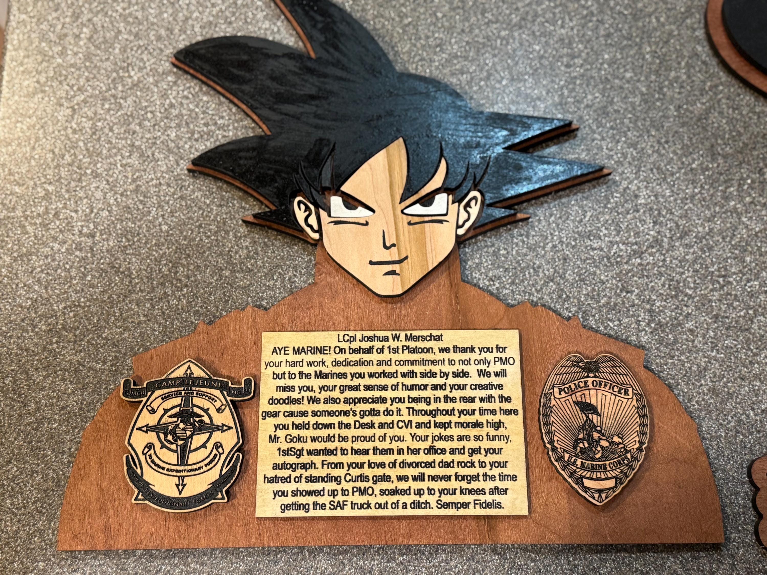Custom Military Plaques, Going away gifts. Recognition and Appreciation awards.