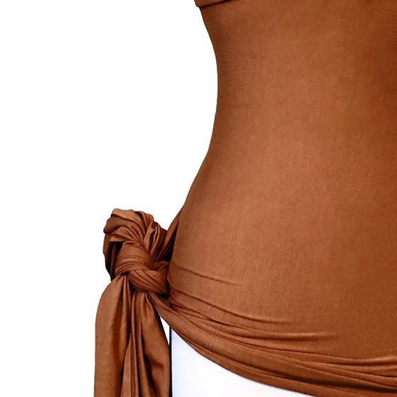 Teakwood Bamboo Womb Wrap Soft and Stretchy Postpartum Binder Bengkung  Belly Binding Alternative Diastasis Recti Seamless Faja 