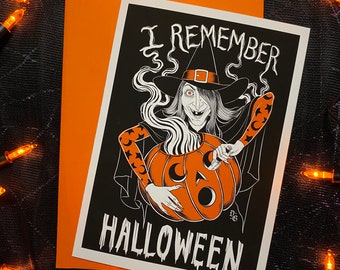 I Remember Halloween 5x7 Greeting Card