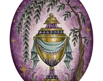 Willow Urn 5x7” Fine Art Giclée print