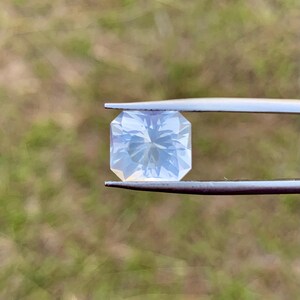 Natural White Moonstone Gemstone | Radiant Cut, Rectangular Octagon, 4.85 Carats