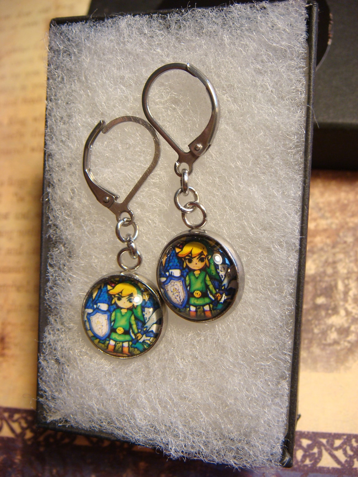 Legend of Zelda L Dangle Link Earrings 3082 Etsy
