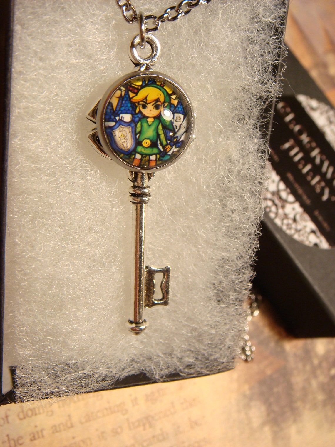 Legend of Zelda Link Key Necklace in Antique Silver 3097 Etsy