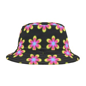 Chapéu Bucket Floral - Acessório de Verão da Moda, Presente para Festivais, Moda Praia, Jardinagem, Estilo Boho, Ajustável