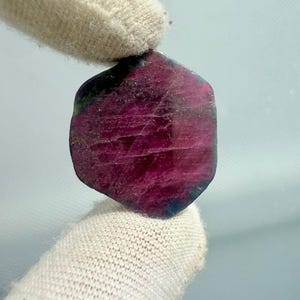Natural Ruby Zoisite Slice Cabochon, Pink Green Gemstone, Jewelry Making Supply