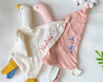 Personalisierte Tiertröster, individuell gestickte Babytröster, mit Monogramm Babypartygeschenke, Babytrösterdecken, Ostergeschenk