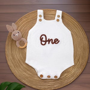 Embroidered Baby Romper, Embroidered Cotton Romper, Knit Baby Outfit, Newborn Personalized, Baby Gift, Baby Boy Blanket, Baby Name Outfit