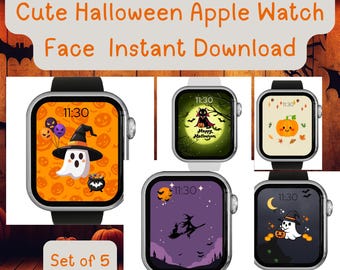 Cute Halloween Apple Watch Faces: Spooky Digital Download