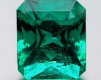 1.66 Carat RARE Certified Butterly Effect/Drop of Oil Muzo Green Natural Loose Colombian Emerald,AAA+ Natural Emerald,Investment Grade Emera