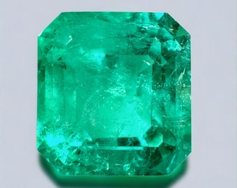 15,28 karaat grote 15,5x14,5 losse Colombiaanse smaragd-smaragd geslepen, Chivor Mine Emerald, echte Emerald Gem, Emerald May Birthstone, Emerald
