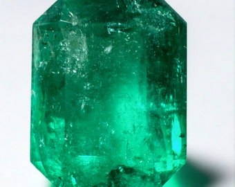 11.52 Quilates GIA CERTIFICADO 15.5x12 Esmeralda colombiana suelta natural fina- Corte esmeralda, Esmeralda verde Muzo, Piedra de nacimiento de mayo esmeralda genuina