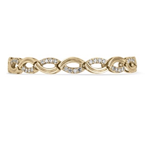 2.0cts 14K Fancy Link Bracelet, Infinity Bracelet, Diamond Infinity Bracelet, Yellow Gold Infinity Bracelet, Statement Diamond Bracelet