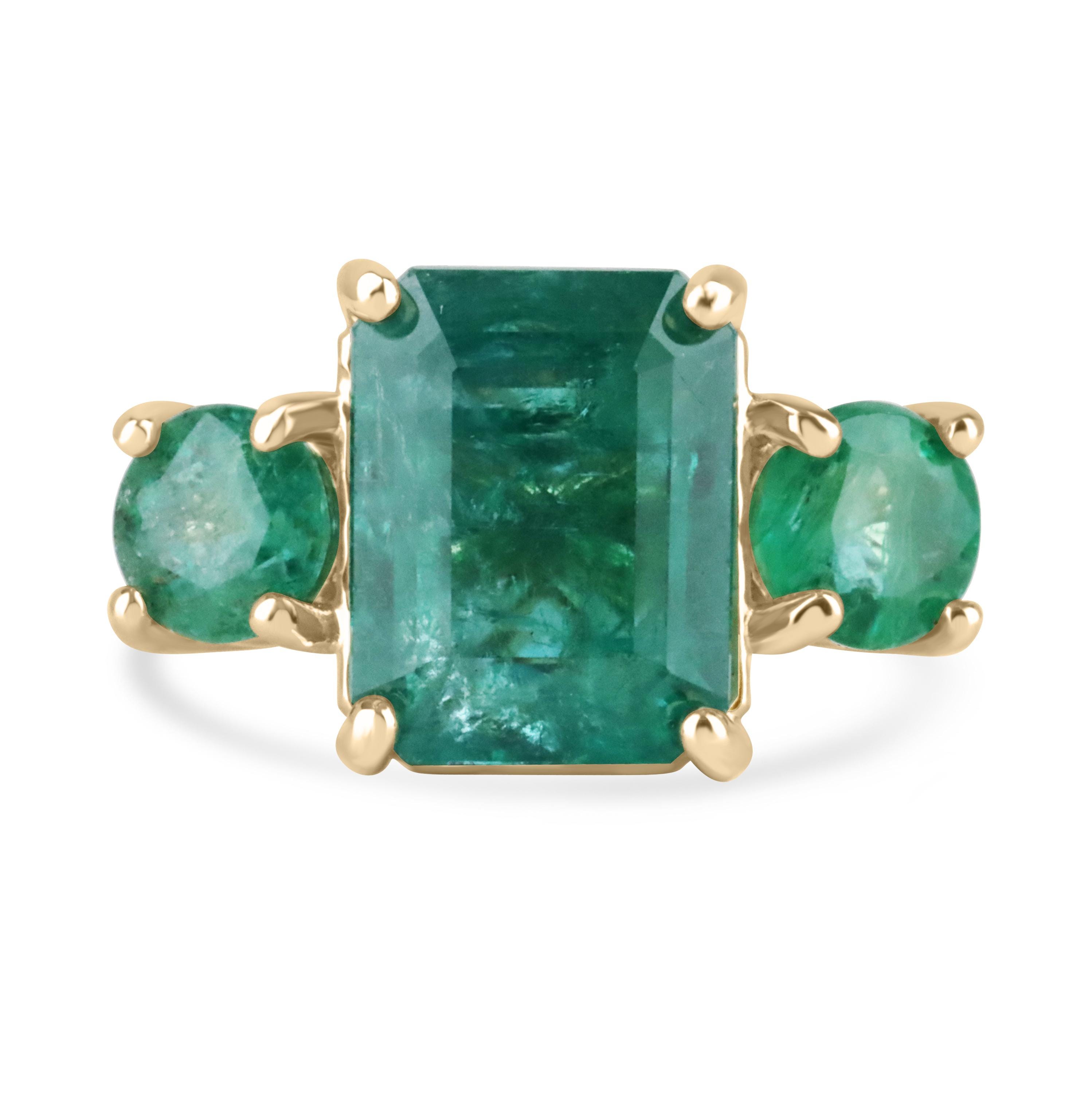 エメラルドリング 3ストーンデザイン 5月誕生石エメラルド結婚指輪8月誕生石天然ペリドットリング