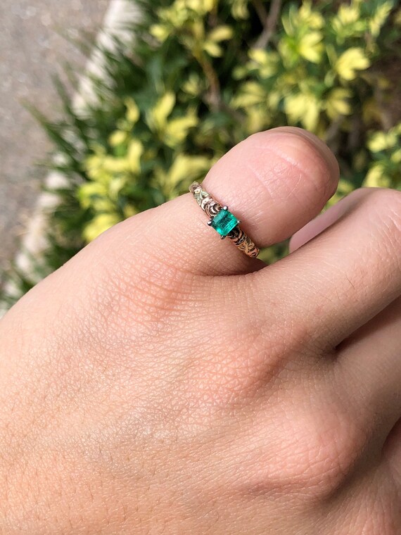 Black Hills Gold Ring, Emerald Black Hills Gold, B