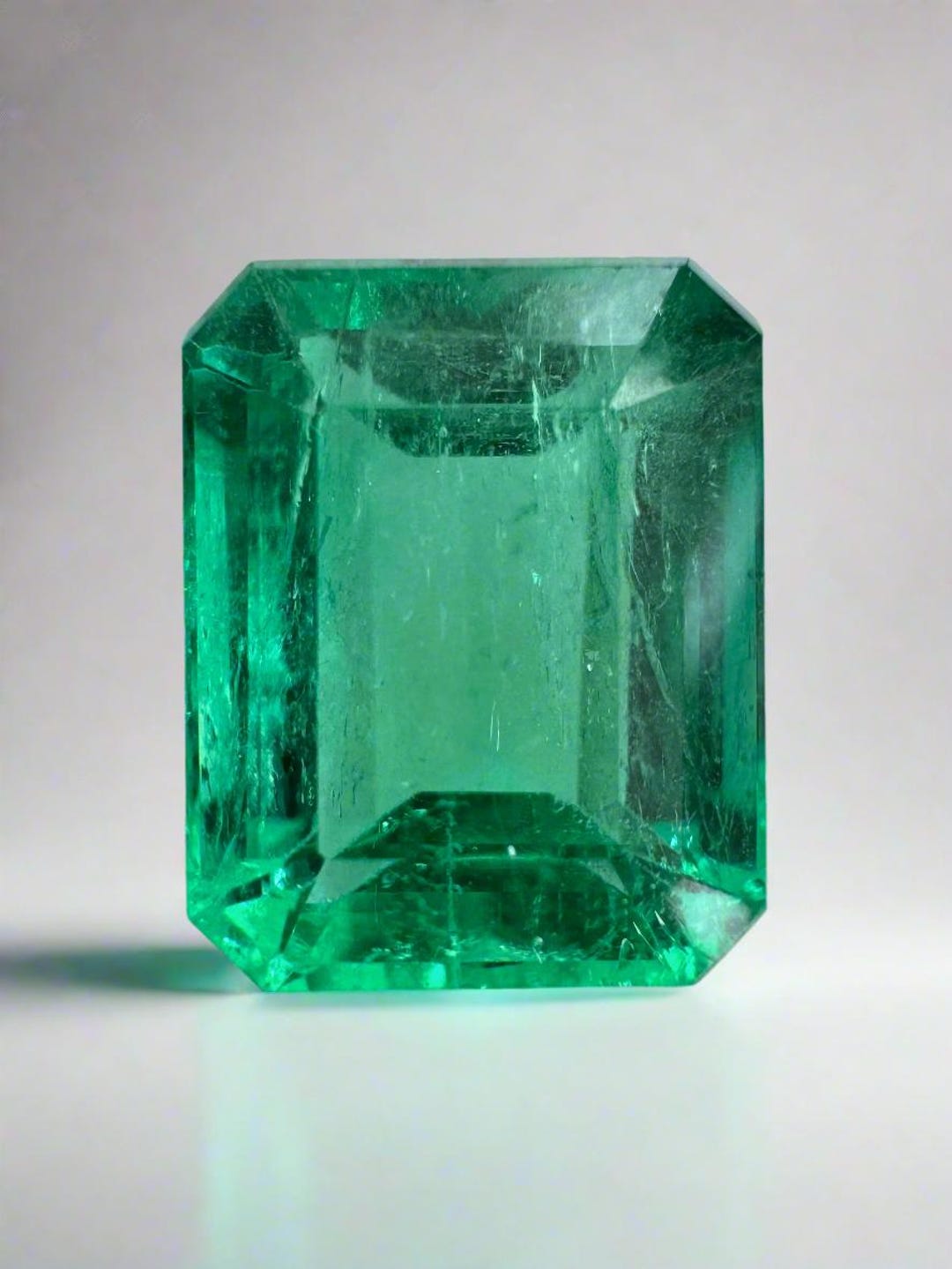 4.43 Carat 11x9 Jyotish Green Natural Loose Colombian Emerald