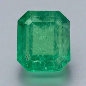 4.02 Carat Earth Mined Colombian Emerald 9x8mm Medium Yellowish Green Loose Natural Gemstone, Genuine Emerald Gem, Emerald May Birthstone
