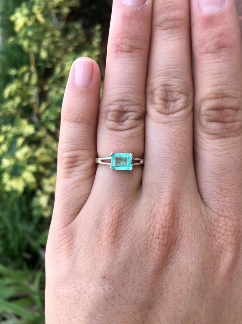 Birthstone Charm: Emerald Engagement Ring for Celebrating Nature's Beauty