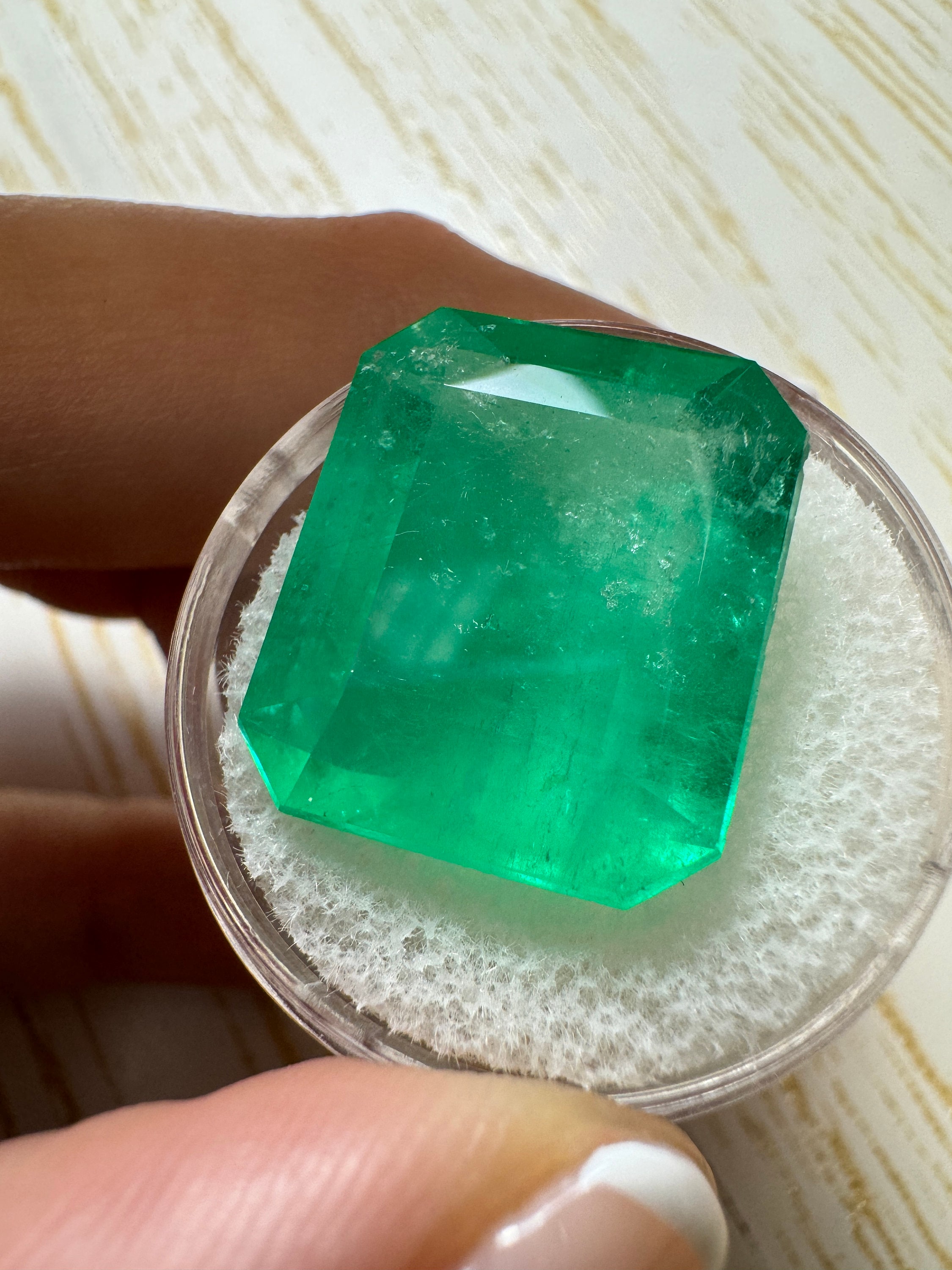 かもめの城('65仏/米) 22.54 Carat HUGE 19x16.5 Classic Natural Loose Colombian