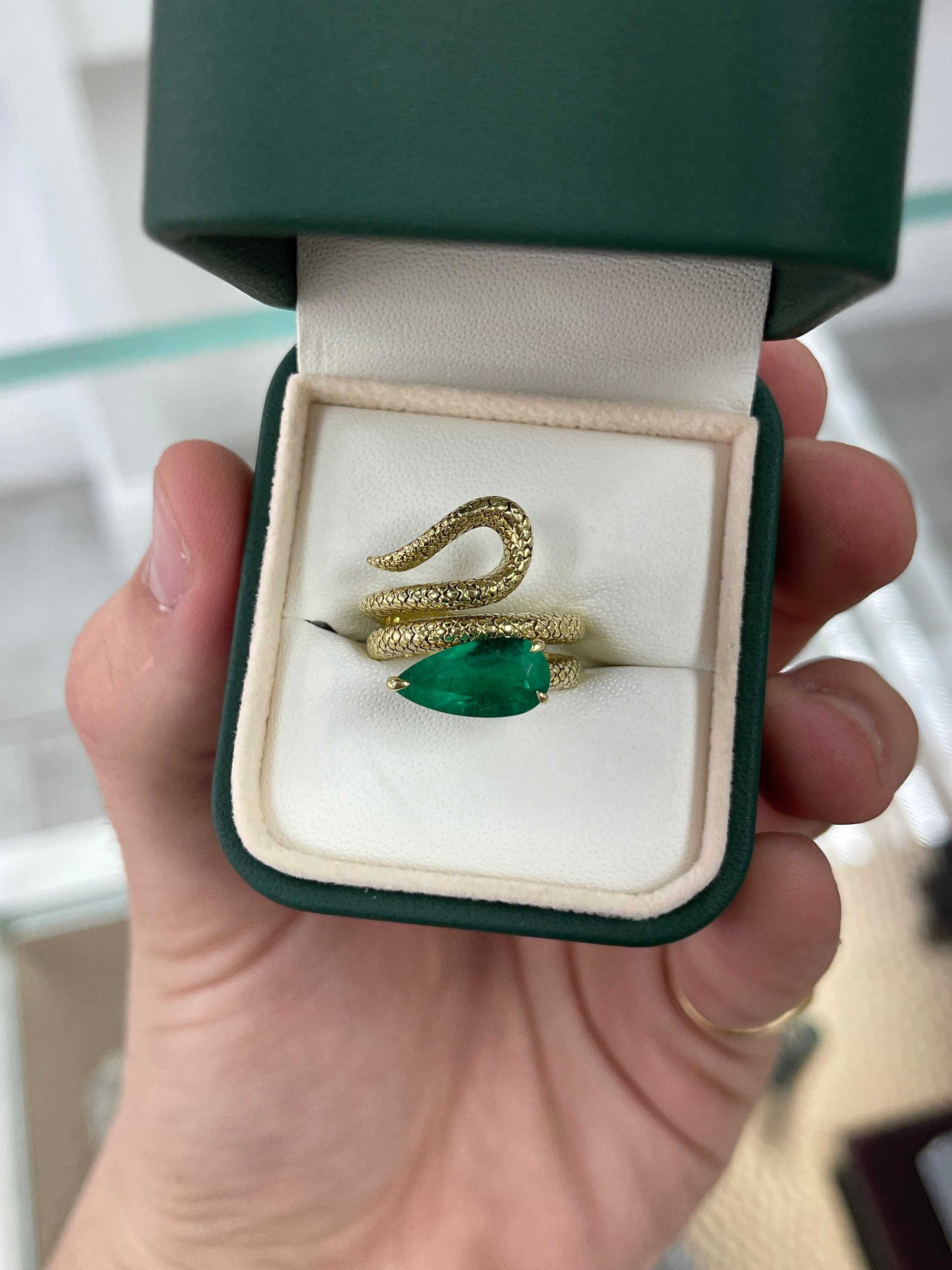 Buy Emerald Silver Rings | Panna Silver Rings