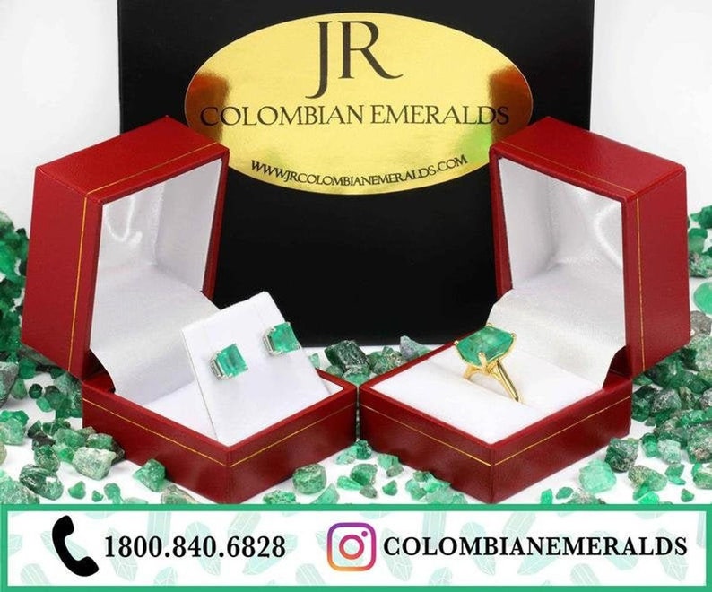 3.61 Carat 10x9 Vivacious Green Natural Loose Colombian Emerald-Emerald Cut, Medium Green Emerald, Genuine Emerald Gem May Birthstone image 10