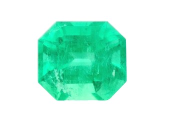 10.81 Carat 14x13 GIA Minor Oil Vivid Muzo Natural Loose Colombian Emerald-Asscher Cut, Muzo Green Emerald,mGenuine May Birthstone Emerald