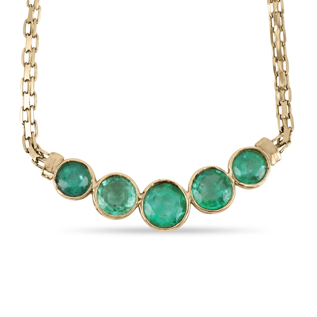 エメラルドネックレス　ビーズ　ジュエリー　emerald necklace il_1080xN.4553066578_31iz.jpg