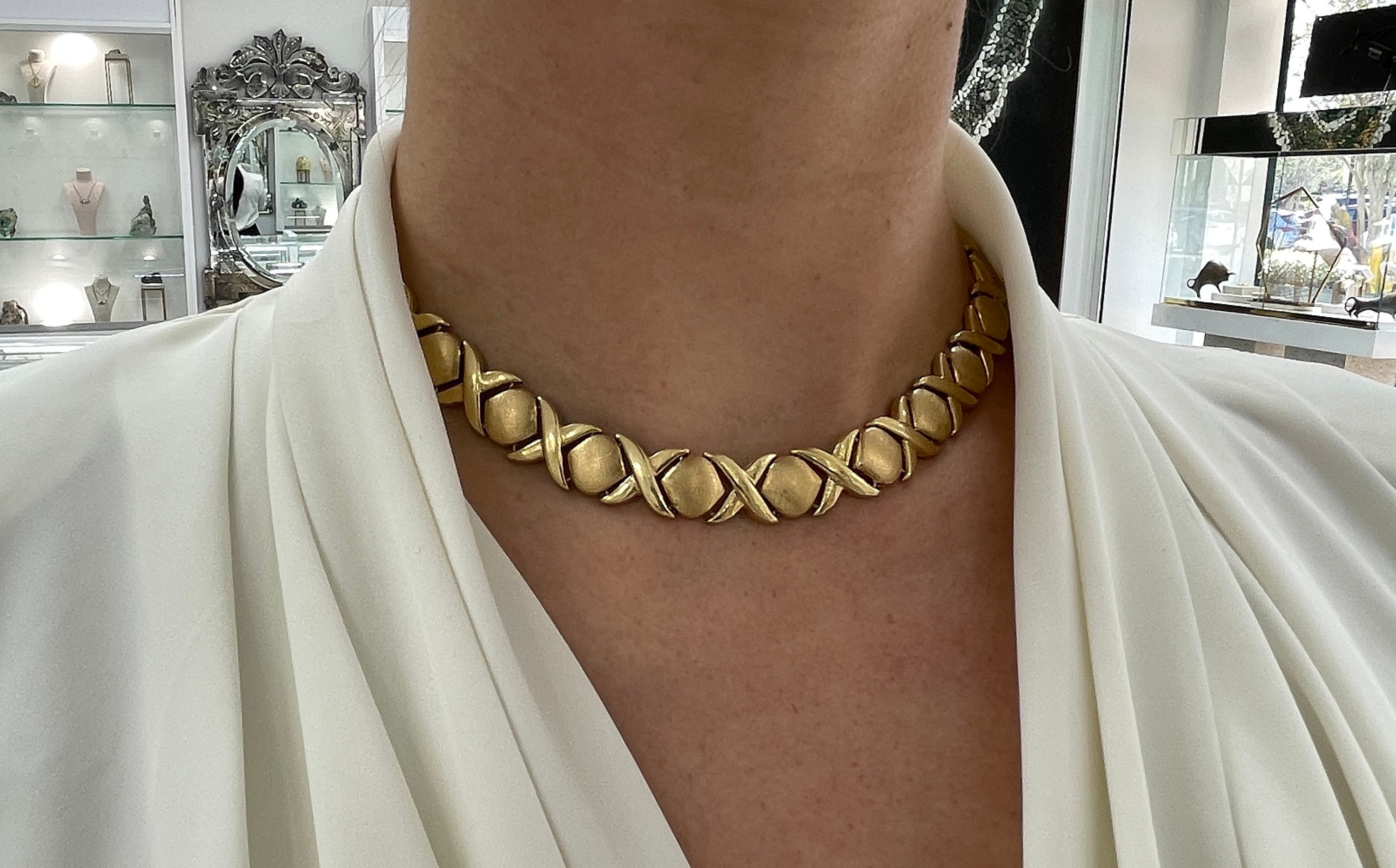 14k gold xoxo necklace deals