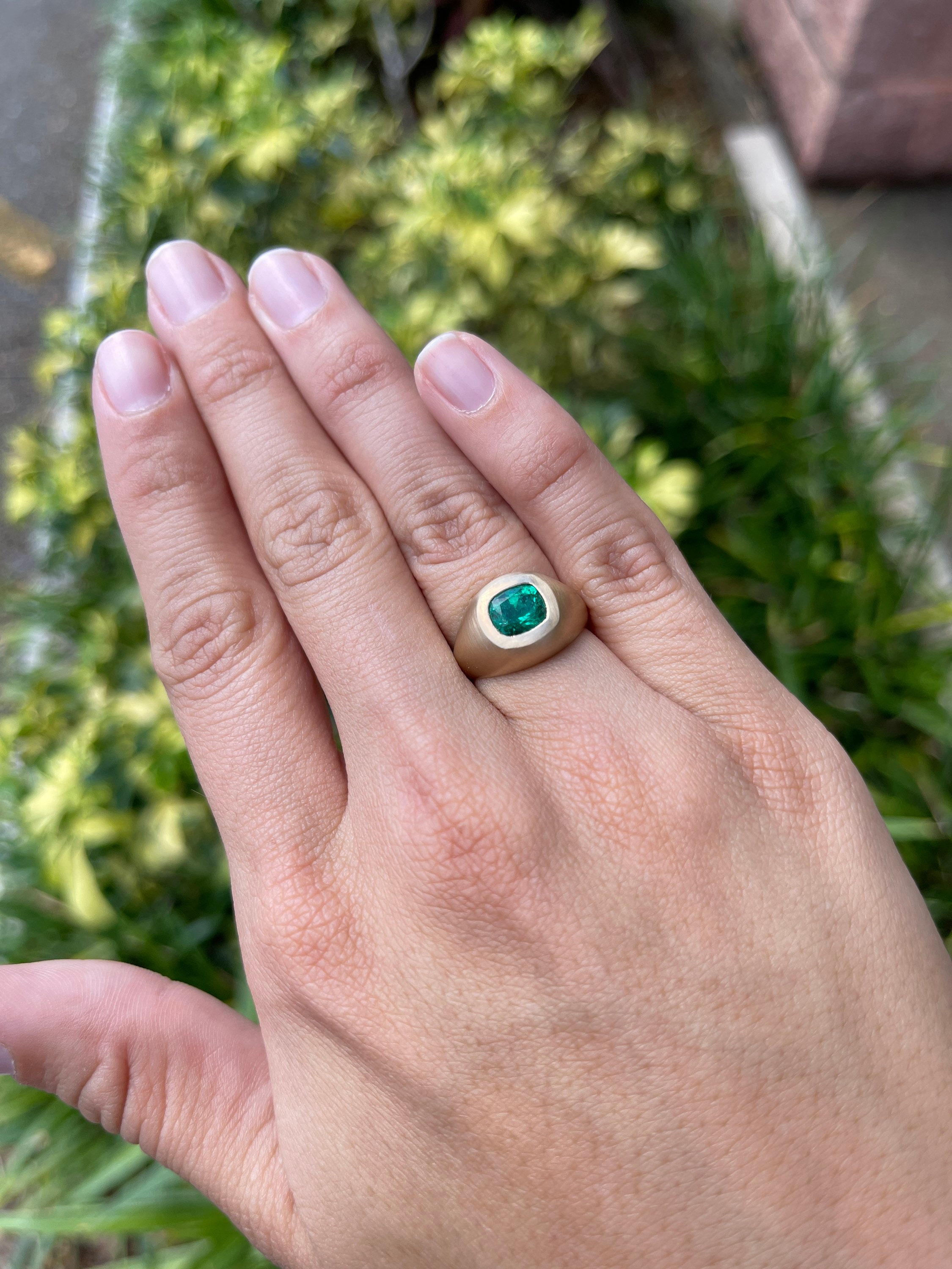 Emerald gypsy sale ring