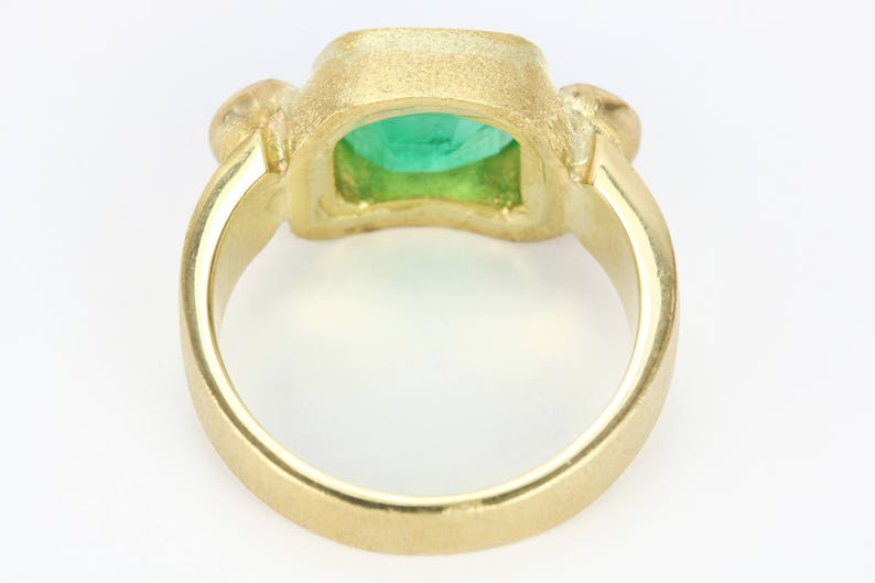 2.70tcw Halle Berry Ring Colombian Emerald & Diamonds Etsy UK