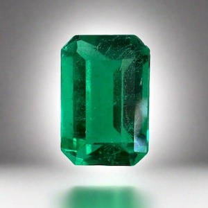 0.97 Carat 7.5x5 AAA+ Fine Loose Colombian Emerald, Muzo Green Emerald, Genuine Emerald Gem, Emerald May Birthstone