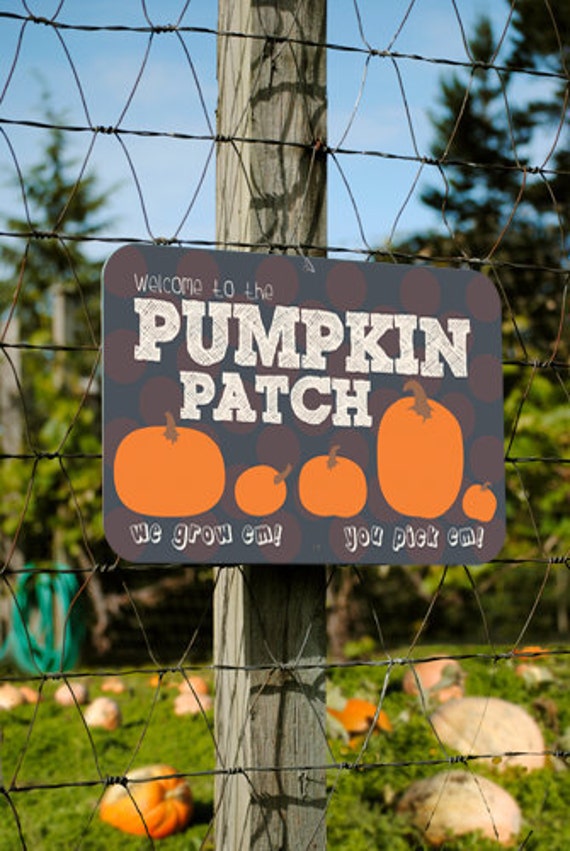 Items Similar To Welcome To The Pumpkin Patch Aluminum Garden Sign 18