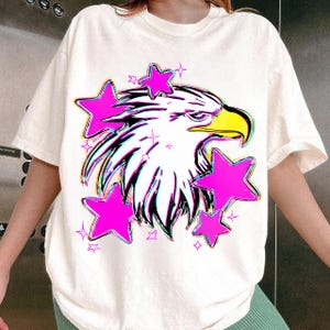 Mascota de preppy con águilas PNG, descarga digital, mascota de águila, diseño de espíritu escolar, águilas PNG, mascota de equipo de fútbol