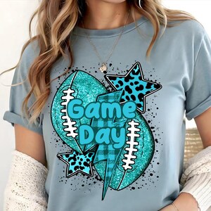Glitter Football Mama PNG: Game Day-sublimatieontwerp (digitale download)