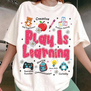 Play is Learning Png, Back to School Png, Preppy Teacher Design, Teacher Life Png, Kindergarten png, First Day of School Png, Teacher Png