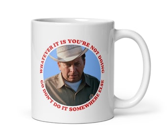 Sheriff Quote White glossy mug