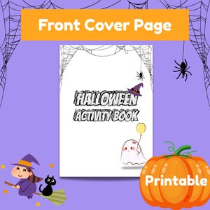 Halloween Aktivitätenbuch für Kinder, druckbare Aktivität, Halloween Färbung, Klassenzimmer Aktivität, Homeschool Aktivität