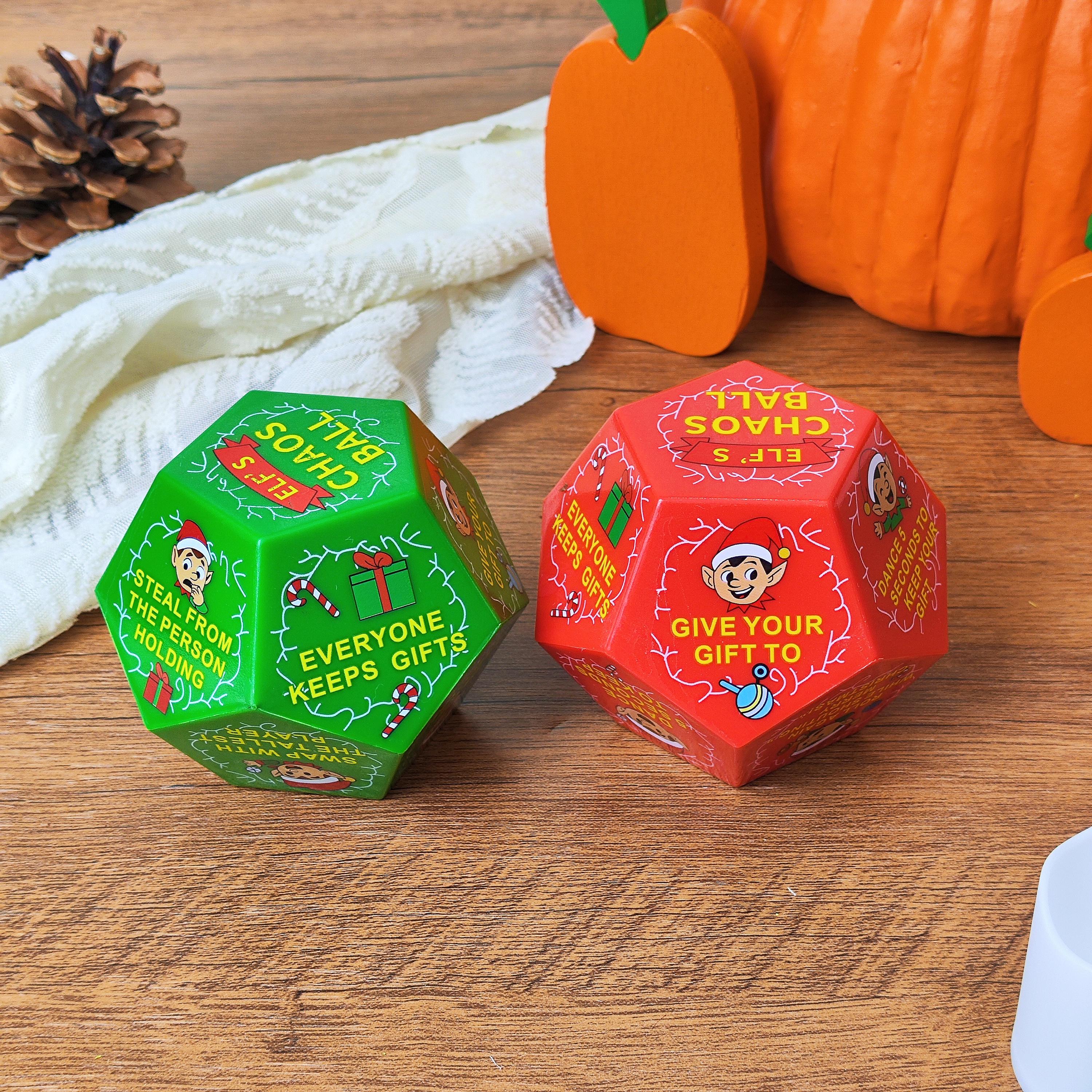 Hilarious Christmas Exchange Party Game Dice: Stocking Stuffer Fun