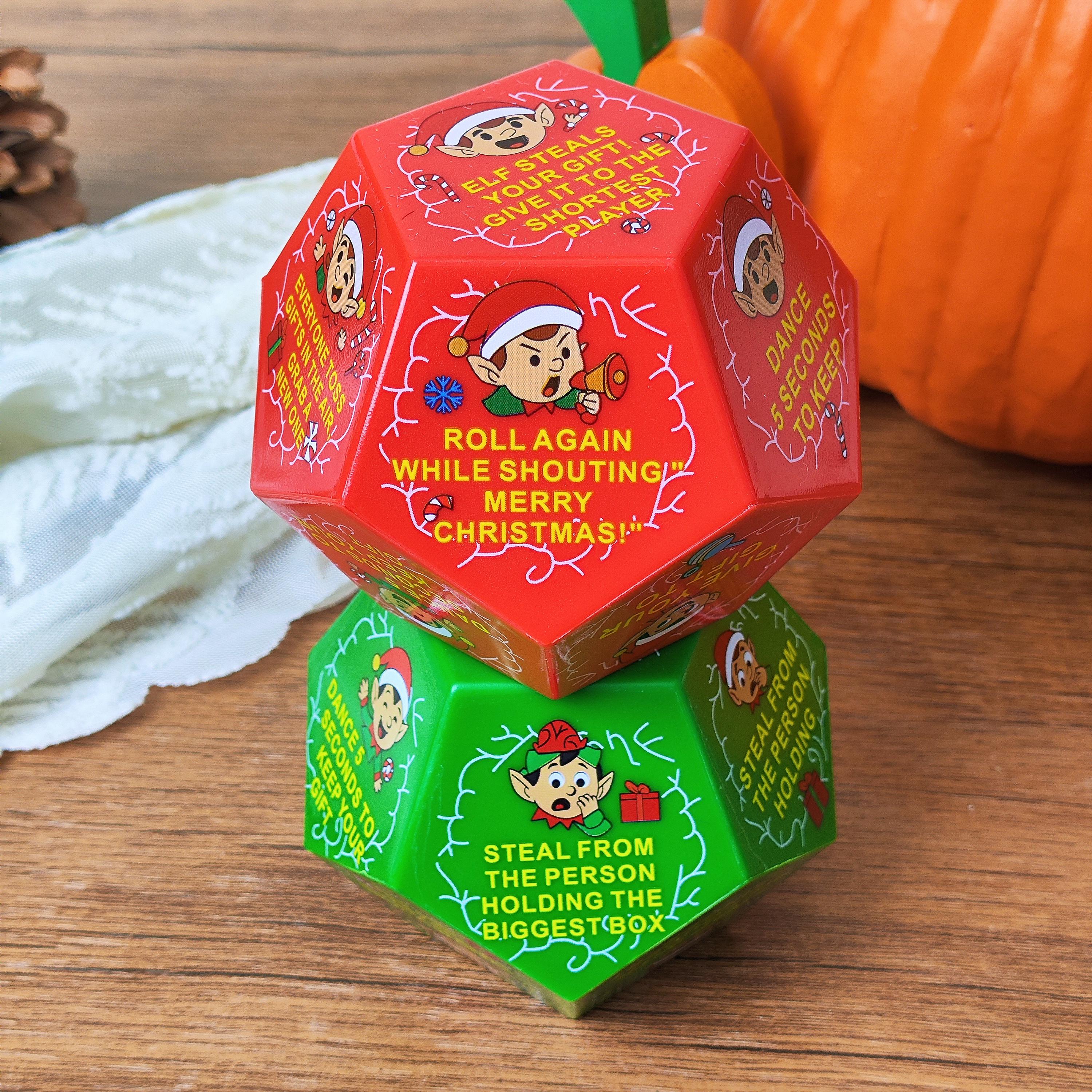 Hilarious Christmas Exchange Party Game Dice: Stocking Stuffer Fun