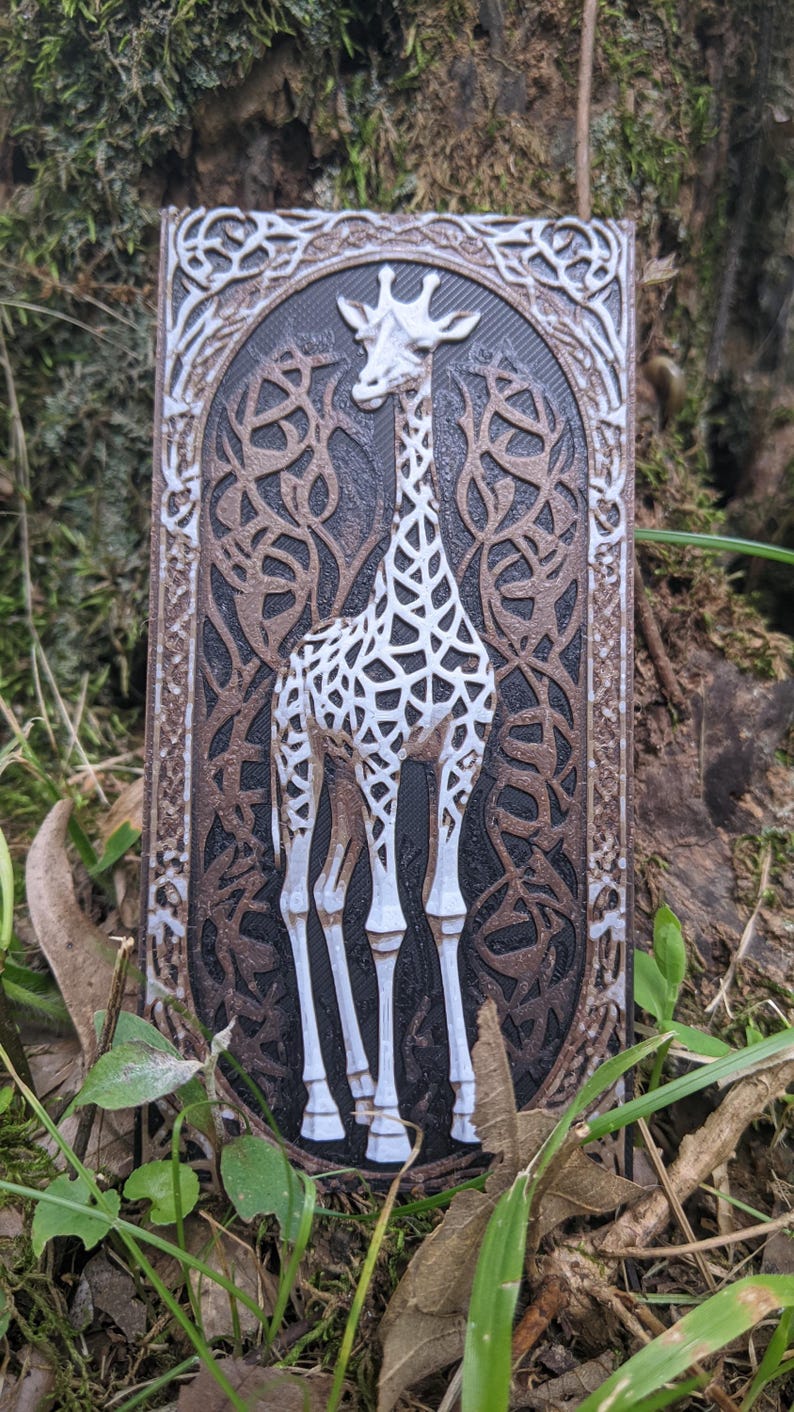 Rectangular Giraffe 3D Giraffe Bookmark - Etsy