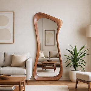 Mid century modern standing mirror - Etsy 日本