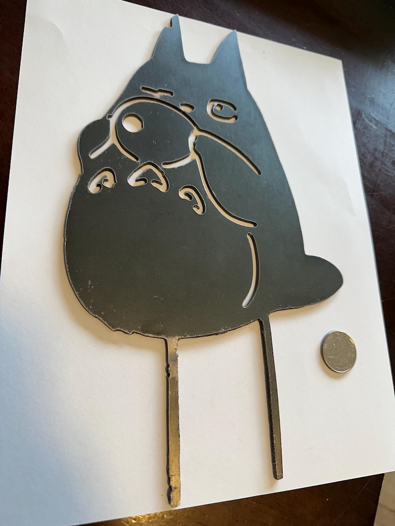 Discounted Metal Garden Stakes – Studio Ghibli Themed, Imperfect Pieces misscut ocarina