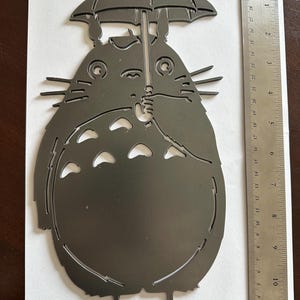 Discounted Metal Garden Stakes – Studio Ghibli Themed, Imperfect Pieces rough edges umbrella