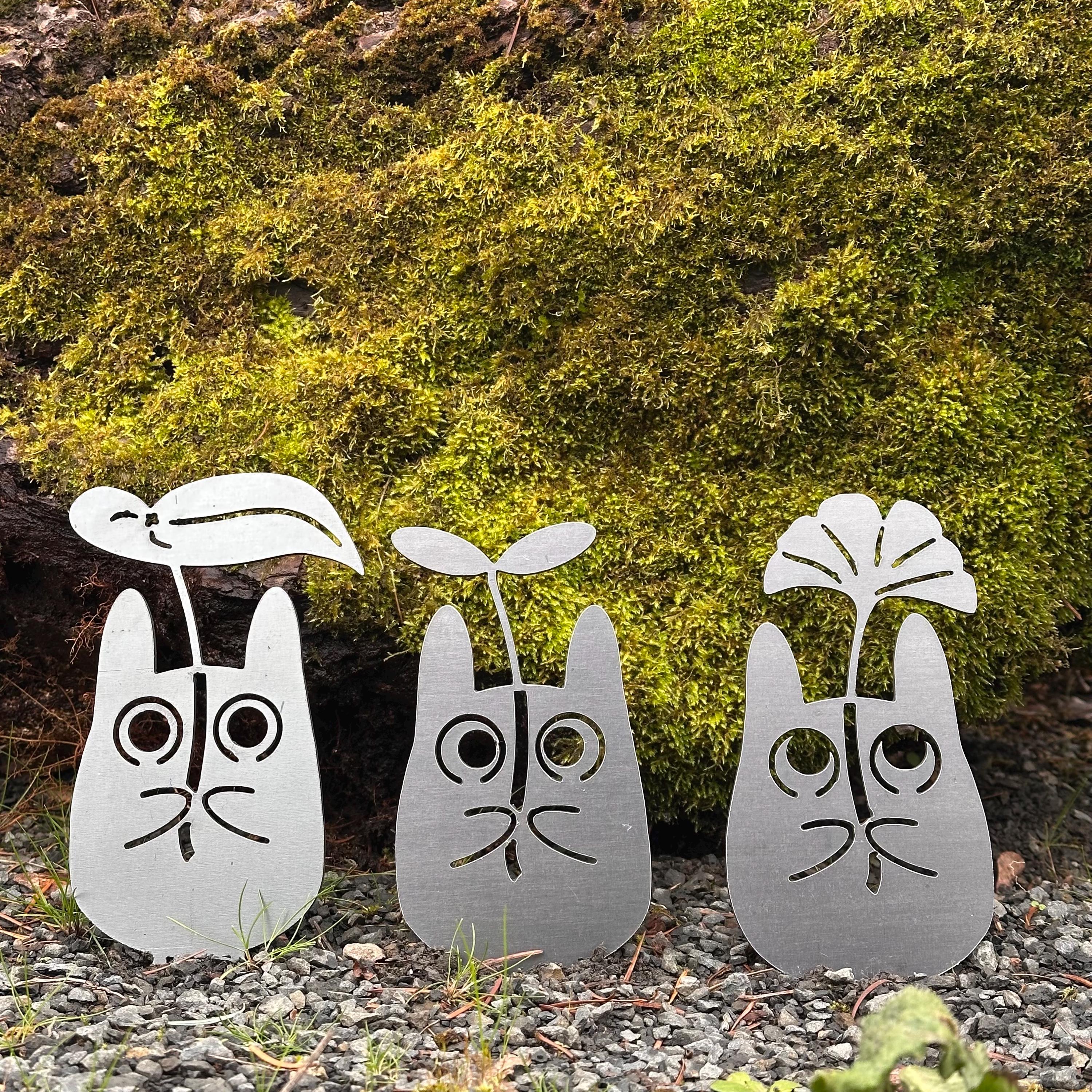 Leafy Forest Spirit - Small Totoro's - Studio Ghibli Garden Stake