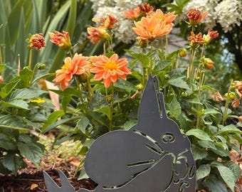 Forest Spirits - Running Totoro - Garden Stake - Studio Ghibli Metal Art
