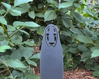 Kein Gesicht - Gartenstecker aus Metall - Studio Ghibli Metal Art - Chihiros Reise ins Zauberland