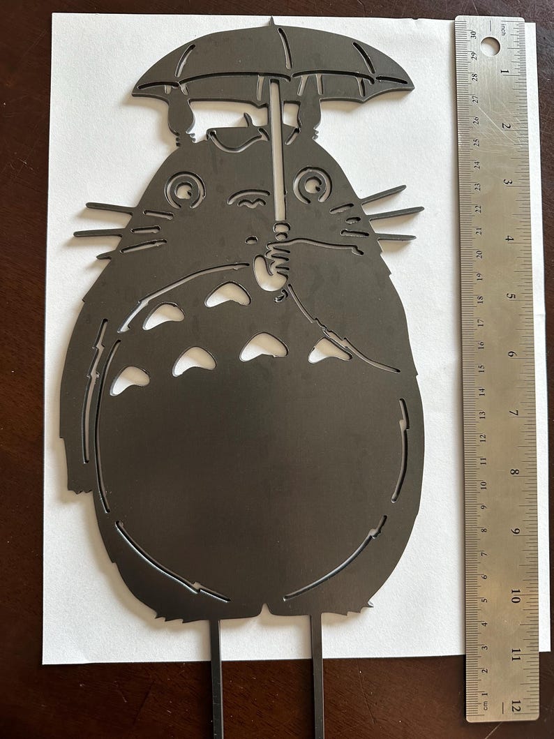 Discounted Metal Garden Stakes – Studio Ghibli Themed, Imperfect Pieces misscut umbrella