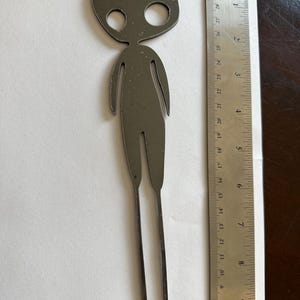 Discounted Metal Garden Stakes – Studio Ghibli Themed, Imperfect Pieces pre-rust lg. kodama